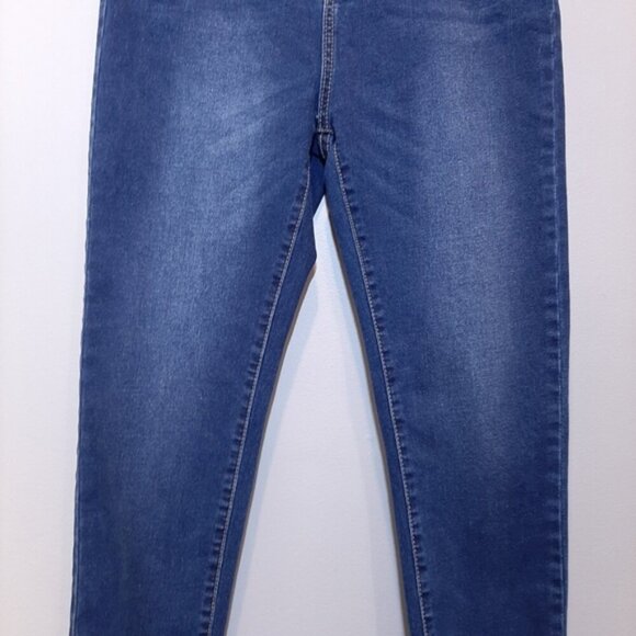 3/$20 SHEIN High Waist Skinny Jeans Faded Whiskered Stretch Denim - Picture 7 of 14